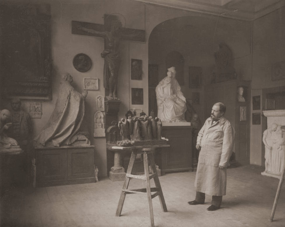 Georg Busch im Atelier