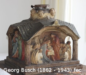 Weihnachtskrippe als Christbaumständer