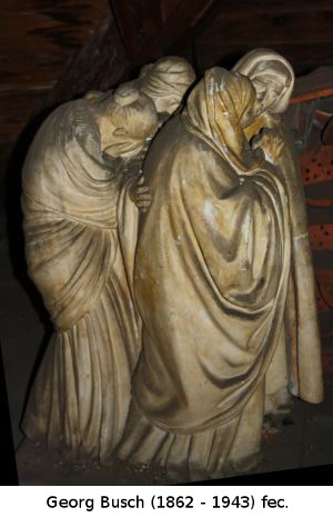 Grabtragung Jesu, vier Frauen