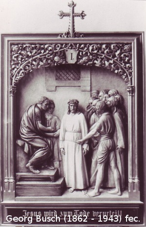 Kreuzweg IV mit filigraner Rahmenfüllung