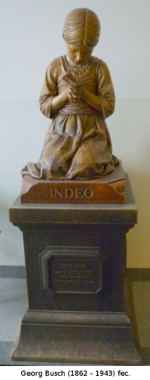 Betendes Mädchen "IN DEO"