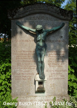 Gekreuzigter, Grabmal