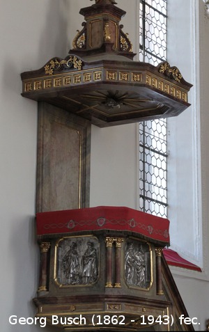 Kanzelschmuck: Kirchenväter, Taube