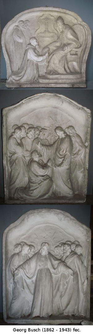 Hll. Bonifatius, Petrus, Apostel (für Nuntiatur-Altar)