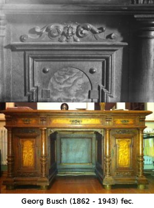 Schreibtisch u. a., Entwürfe für Dr. Ernst Weinschenk