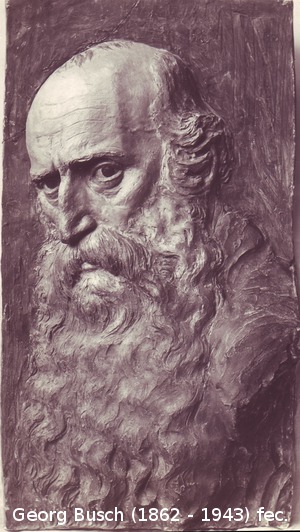 Studienkopf mit Vollbart, Relief