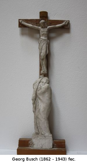 Mater Dolorosa unterm Kruzifix, Entwurf