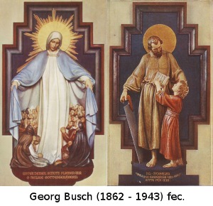 "Schutzmantelmadonna", Hl. Josef mit dem Jesusknaben / Seitenaltäre