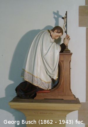 Hl. Aloisius am Betstuhl