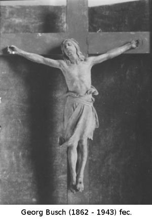 Kruzifix, Tuch knielang