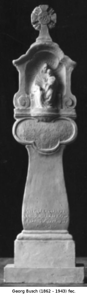 Madonna thronend, Grabmal-Entwurf