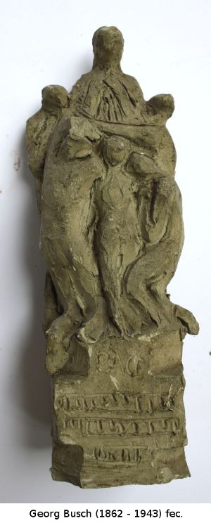 Entwurf "Pace", 5 Knaben umringen einen Mann.