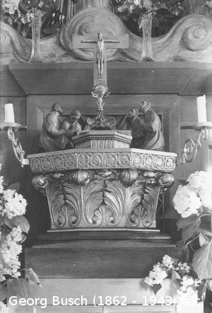 Anbetende Männer / Expositionsthronus