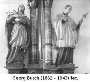 Hll. Agnes und Aloisius stehend