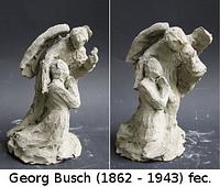 Bild von Schutzengel mit kniendem Mädchen