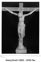 Bild von Kruzifix an Baumstumpf