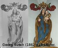 Bild von Madonna, Krone von Engeln gehalten