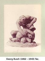 Bild von Faun bläst Amor in die Ohren